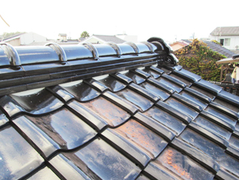  西盛瓦商店 葺き替え　西盛