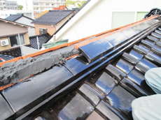  棟　西盛瓦商店 葺き替え　西盛