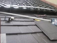 西盛　西盛瓦商店　カバー工法施工　金沢　商店　葺く