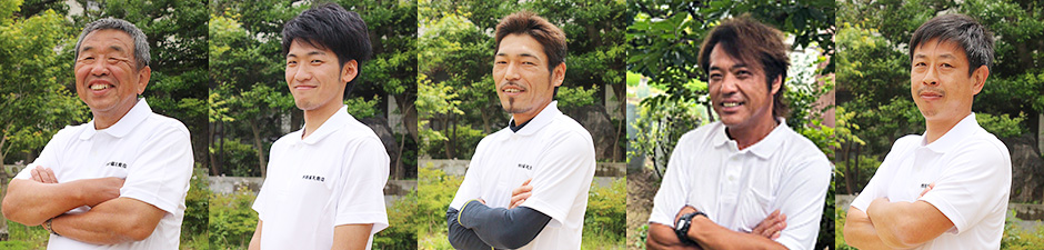 職人たちの写真