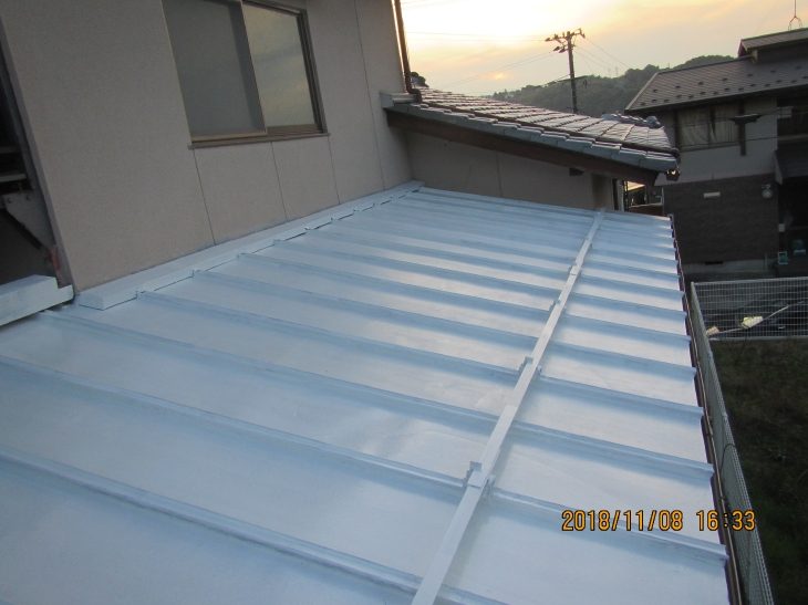   金沢市　Ｈ様邸　屋根修理・板金塗装施工事例