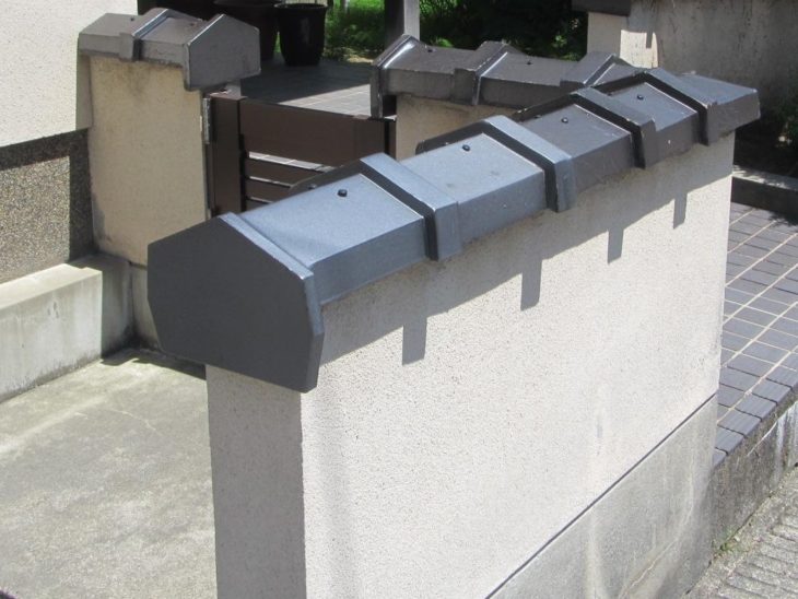   金沢市　A様邸　塀冠打ち直し施工事例